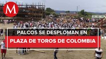 Desplome de plaza de toros en Colombia deja 4 muertos y decenas de heridos