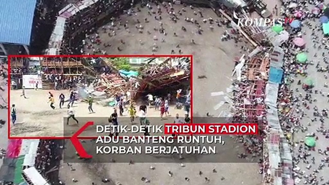 Detik-detik Stadion Adu Banteng di Kolombia Runtuh, Empat Orang Dilaporkan Tewas