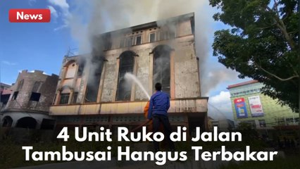 Ruko Suku Cadang Mobil Di Depan Mall Living World Terbakar
