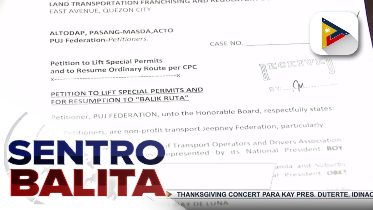 Transport groups, naghain ng joint petition vs. planong route rationalization ng LTFRB