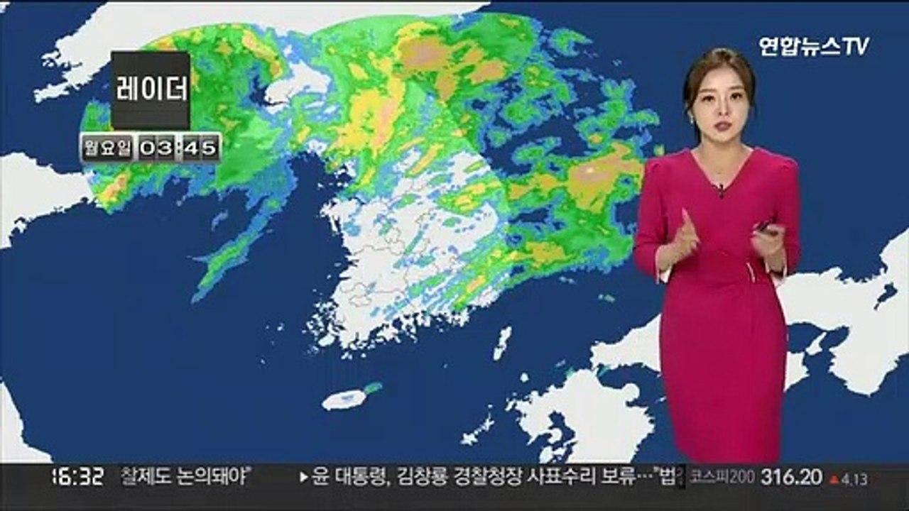 [날씨] 주 후반까지 중부 중심 장맛비…모레까지 중부 250㎜