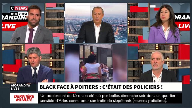 Poitiers : L'incroyable histoire de ce restaurateur menacé de mort et vandalisé après que des policiers aient fait un blackface dans son établissement - Il témoigne dans Morandini Live sur CNews