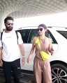 HOT  Mouni Roy    With Husband At Mumbai Airport