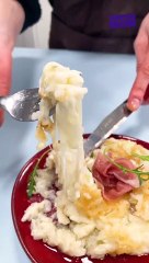 Galette aux restes de riz et mozzarella