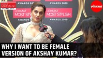 Taapsee Pannu Claims to be Female Version of Akshay Kumar | Lokmat Most Stylish 2019