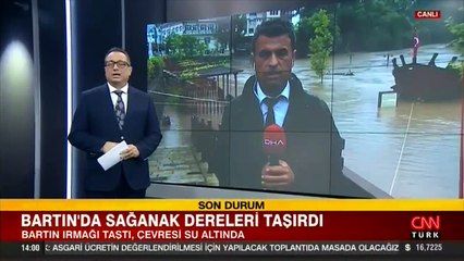 Şiddetli yağmur Karadeniz'i vurdu... Irmak taştı, kent sular altında!