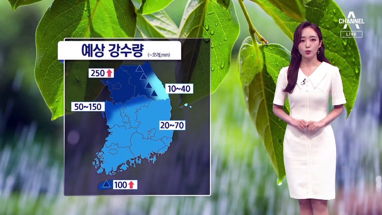 [날씨]주 후반까지 중부 중심 장마…모레까지 250mm 이상