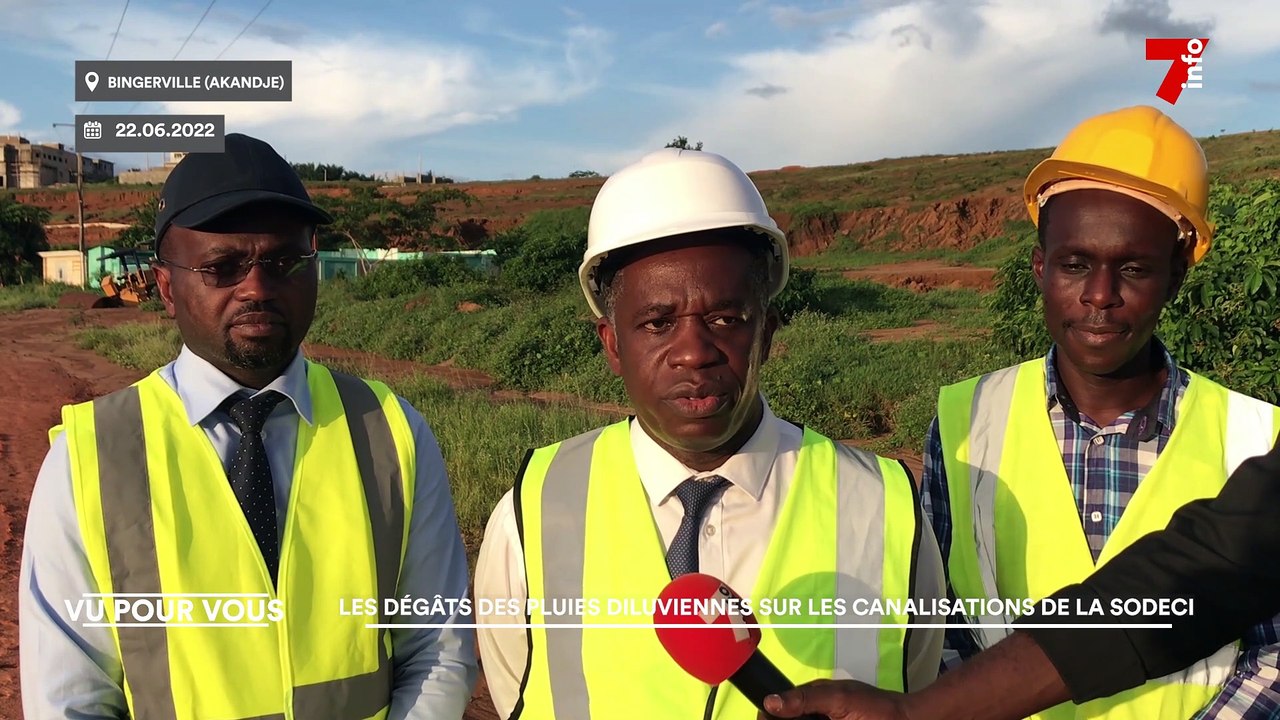 Pluies diluviennes : les dégâts sur les canalisations de la SODECI
