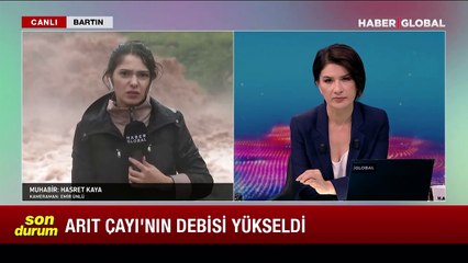 Bartın'dan çarpıcı görüntüler: Haber Global ekibi taşkının yaşandığı Arıt Çayı'ndaki son durumu aktardı