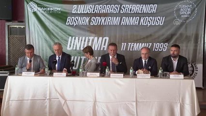 Uluslararası Srebrenitsa Boşnak Soykırımı Anma Koşusu'nun basın toplantısı yapıldı