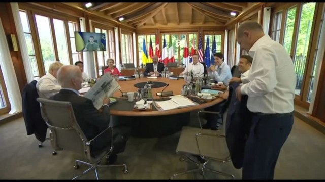 G7 in Baviera, Zelensky si collega in video e ringrazia i leader