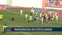 Pemain Sepak Bola Bojonegoro dan Malang Adu Jotos di Lapangan