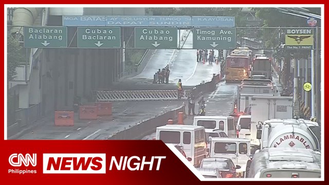 Motorists face gridlock on EDSA amid flyover closure | News Night