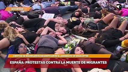 España: protestas contra la muerte de migrantes
