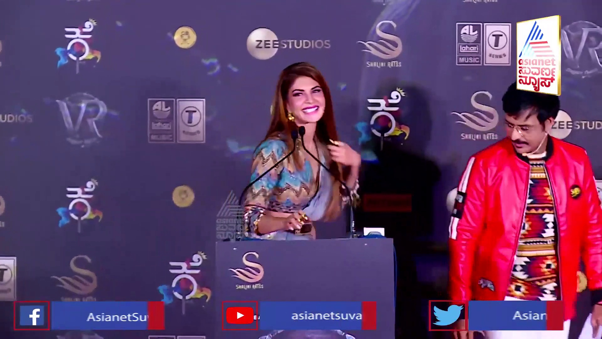 ಕನ್ನಡದಲ್ಲೇ ಮಾತು ಆರಂಭಿಸಿದ ಜಾಕ್ವೆಲಿನ್ ಫೆರ್ನಾಂಡಿಸ್, ಕಿಚ್ಚನ ಬಗ್ಗೆ ಹೊಗಳಿಕೆಯ ಸುರಿಮಳೆ