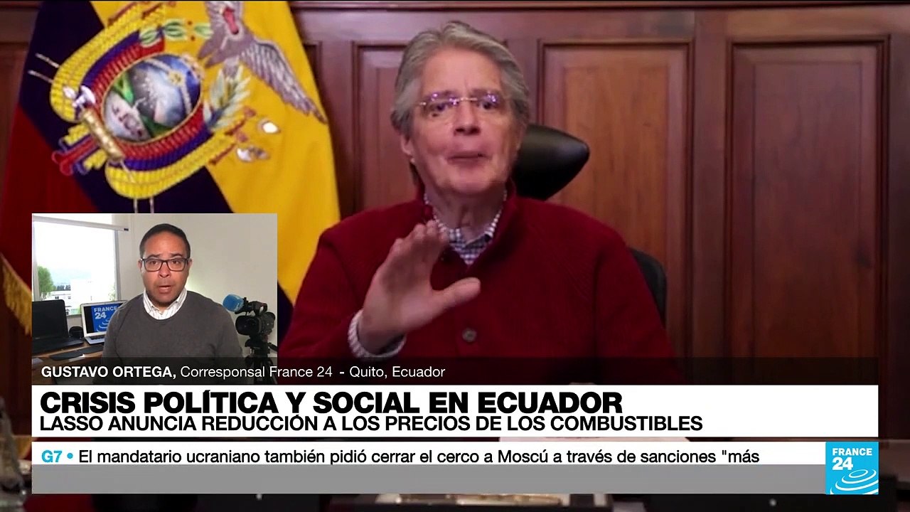 Informe desde Quito: presidente Lasso anuncia que bajará precio de la gasolina