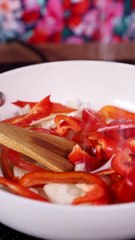 Croque serrano-poivrons grillés