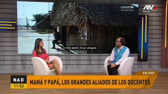 Cinthia Garreta en Noticias al dia habla sobre el programa de Unicef en las escuelas - atv+ noticias en vivo