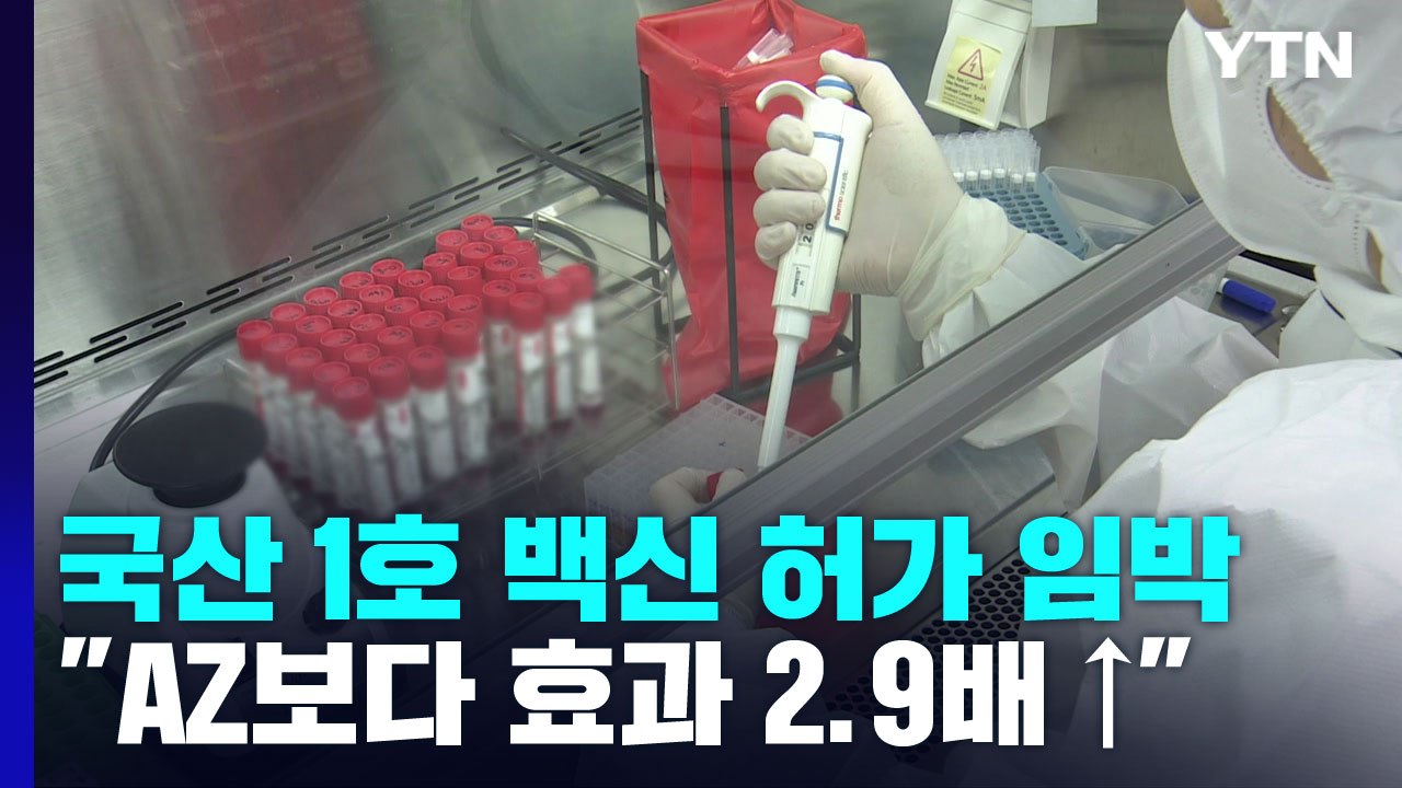 '국산 1호' 코로나19 백신 허가 임박..."AZ보다 효과 2.9배" / YTN