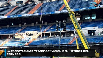 La espectacular transformación del interior del Bernabéu