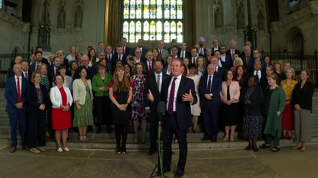 Keir Starmer welcomes Labour's newest MP to Parliament