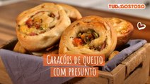 Caracóis De Queijo Com Presunto