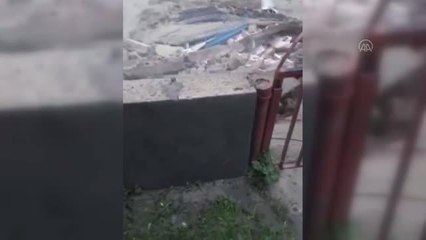 Çukurtarla Mahallesindeki cami sel nedeniyle yıkıldı