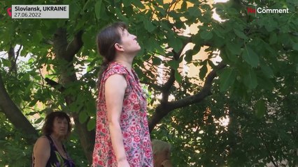 Blast hits Sloviansk, mayor says cluster bomb used