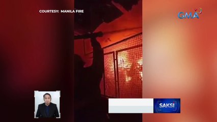 Sunog, sumiklab sa residential area sa Quiapo, Maynila ngayong gabi | Saksi