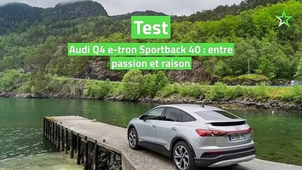 Test Audi Q4 e-tron Sportback 40 : entre passion et raison