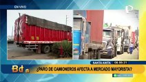 Paro de transportistas: Camiones llegaron con normalidad al Mercado Mayorista de Lima