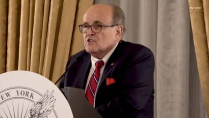 Rudy Giuliani Gets Slapped While Campaigning for His Son