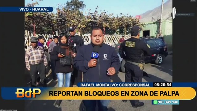 Paro de transportistas: Reportan bloqueo de puente en zona de Palpa, Huaral