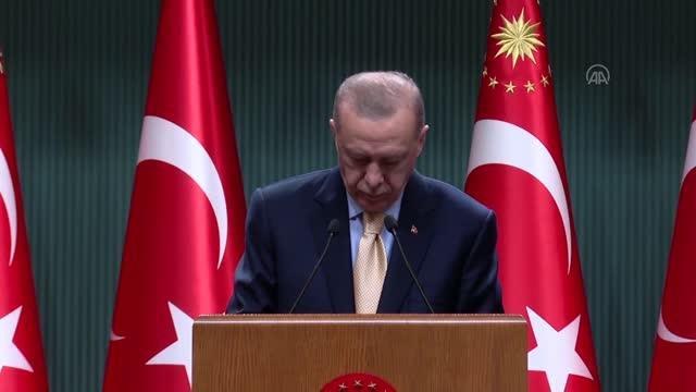 Cumhurbaşkanı Erdoğan Kabine Toplantısı'nın ardından millete seslendi: (1)