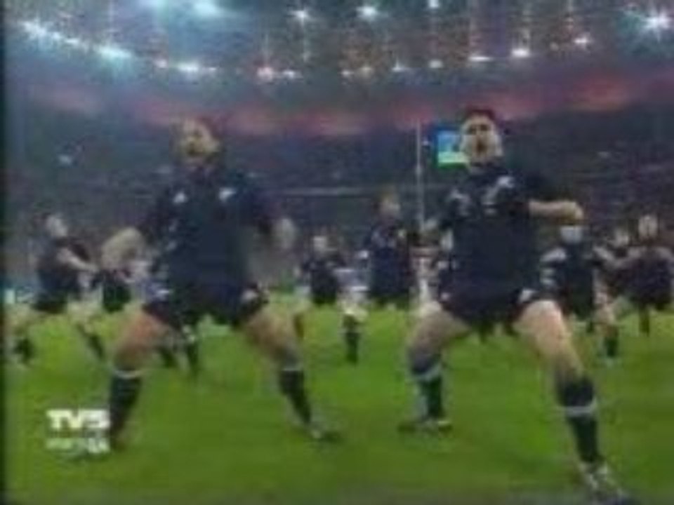 Rugby - all blacks haka vs france