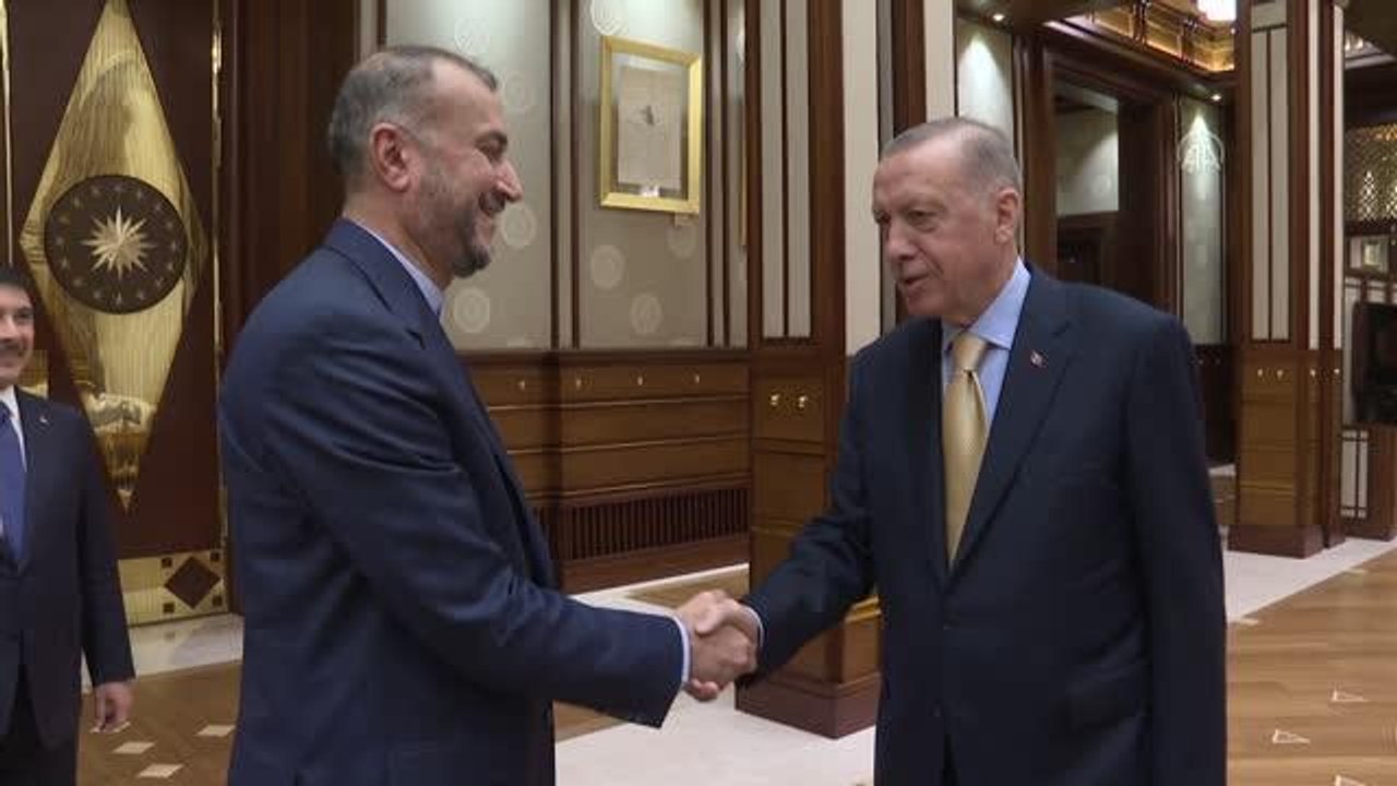 Cumhurbaşkanı Erdoğan, İran Dışişleri Bakanı Abdullahiyan'ı kabul etti