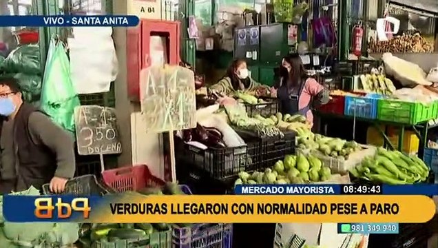 Paro de transportistas: Camiones llegaron con normalidad al Mercado Mayorista de Lima