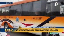 Peaje de Puente Piedra, punto habitual de bloqueos: no se siente paro de transportistas