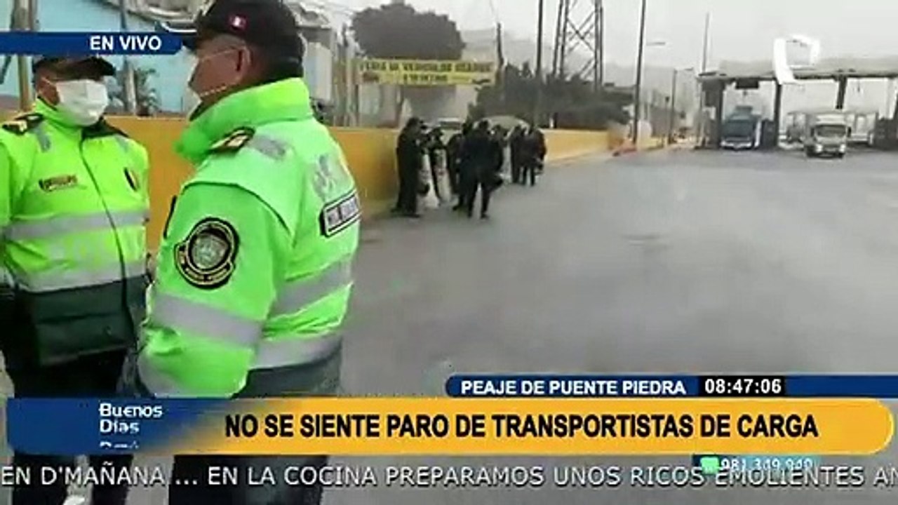 Peaje de Puente Piedra, punto habitual de bloqueos: no se siente paro de transportistas