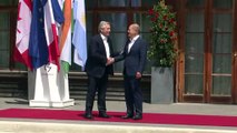 Llegada del presidente Alberto Fernández al complejo de Schloss Elmau para participar de la reunión de los Jefes de Estado y de Gobierno del G7.