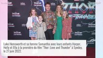 Chris Hemsworth, Elsa Pataky : Tandem amoureux avec les enfants pour la 1ère de Thor