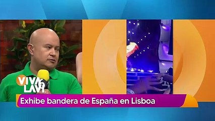 Anitta desata polémica por ondear bandera de España en Portugal