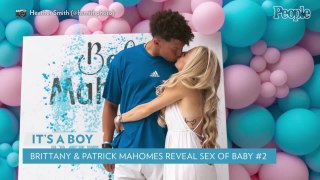 Patrick Mahomes Jumps into Pool After He and Pregnant Brittany Matthews Reveal Sex of Second Baby