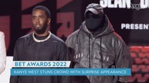 Kanye West Stuns BET Awards 2022 Crowd with Surprise Appearance to Honor Friend Sean 'Diddy' Combs