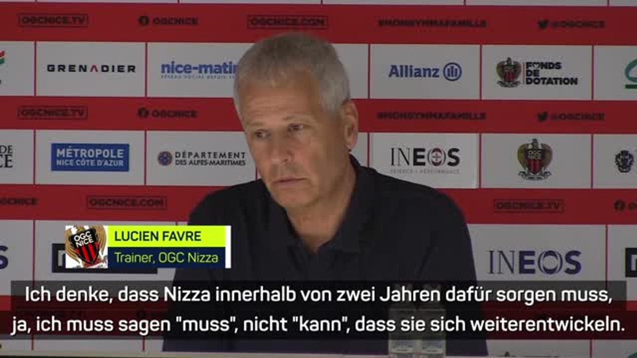 Favre: 'Nizza muss sich weiterentwickeln'