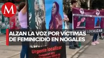 Marcha para exigir justicia por feminicidios y mujeres desaparecidas en Sonora