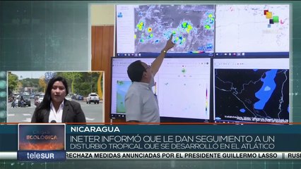 Nicaragua: Autoridades meteorológicas monitorean fenómeno tropical