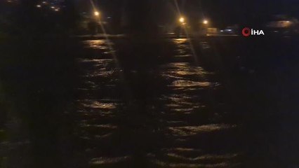 Alaplı halkı geceyi sel korkusuyla ayakta geçirdi