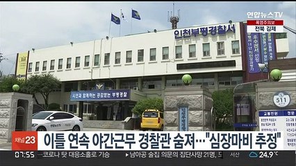 이틀 연속 야간근무 경찰관 숨져…"심장마비 추정"