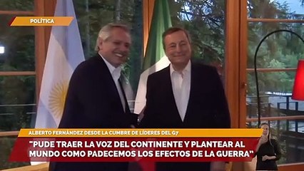 "Pude traer la voz del continente y plantear al mundo como padecemos los efectos de la guerra”
